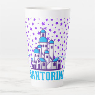 Santorini Memory.b Latte Mug
