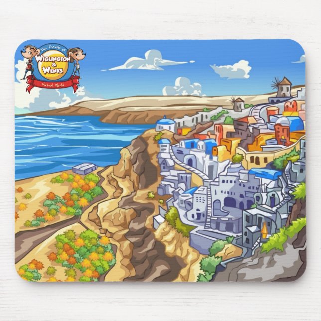 Santorini Mouse Mat (Front)