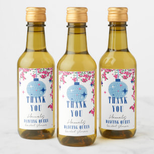 Santorini Musical Bougainvillea bridal shower Wine Label