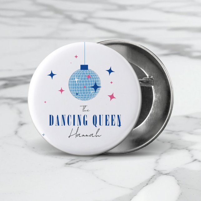 Santorini Musical disco bride bachelorette 3 Cm Round Badge (Creator Uploaded)