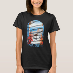 Santorini Oia Donkey Greece, Beautiful Greek Islan T-Shirt