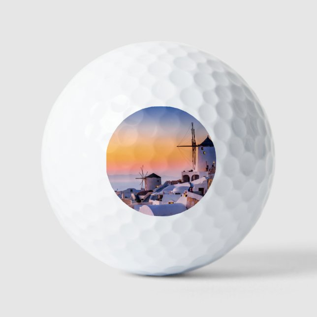 Santorini Oia  Golf Balls (Front)