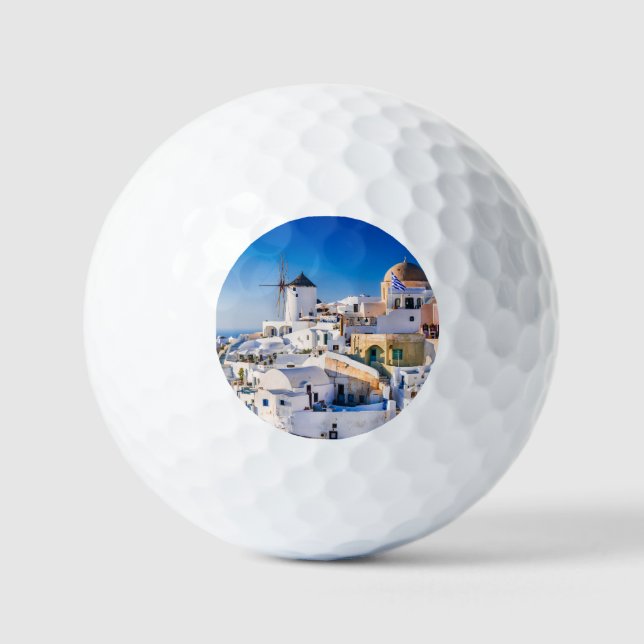 Santorini Oia  Golf Balls (Front)