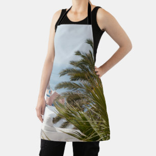 Santorini Oia Greece #2 #wall #art  Apron