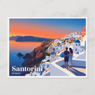 Santorini Oia Greece Postcard