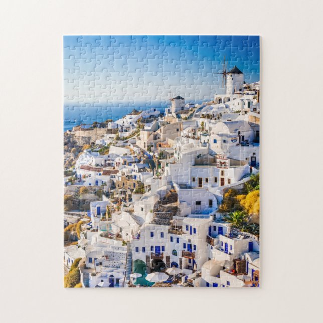 Santorini Oia Jigsaw Puzzle (Vertical)