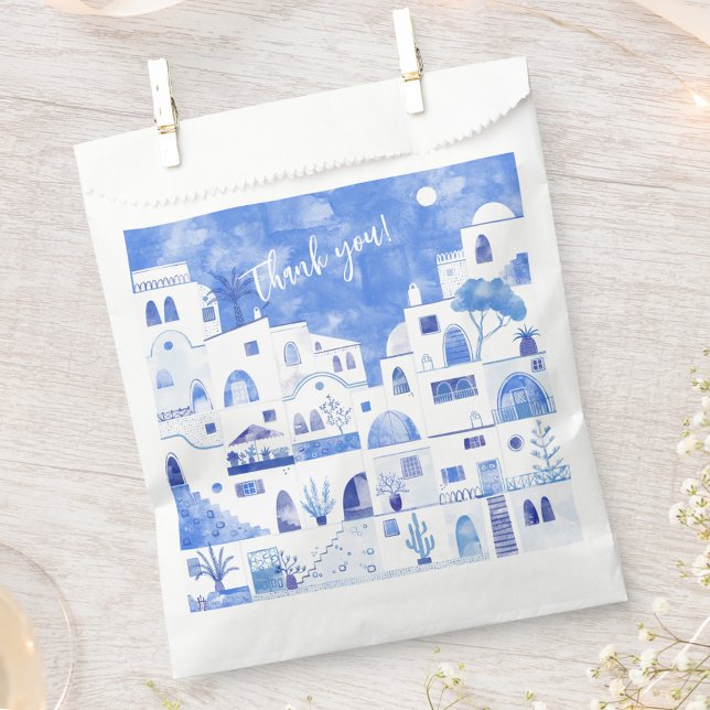 Santorini Oia Thank You Favour Bags (Creator Uploaded)
