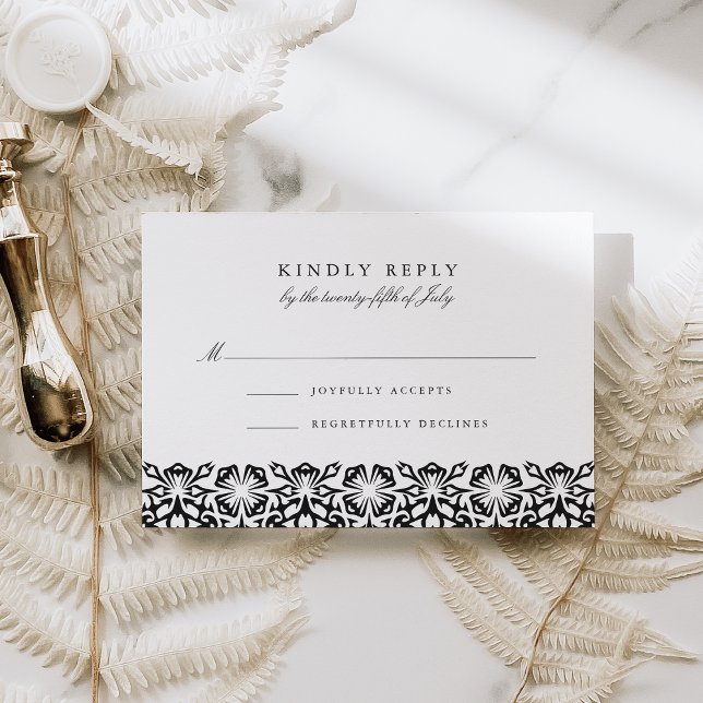 Santorini RSVP Card | Black (Creator Uploaded)