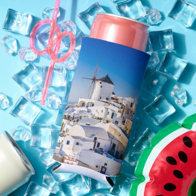 Santorini  seltzer can cooler (In Situ Summer)