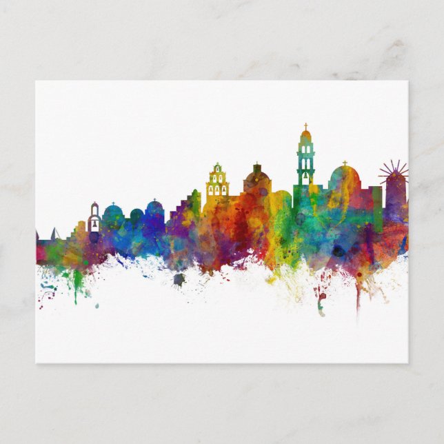 Santorini Skyline Postcard (Front)
