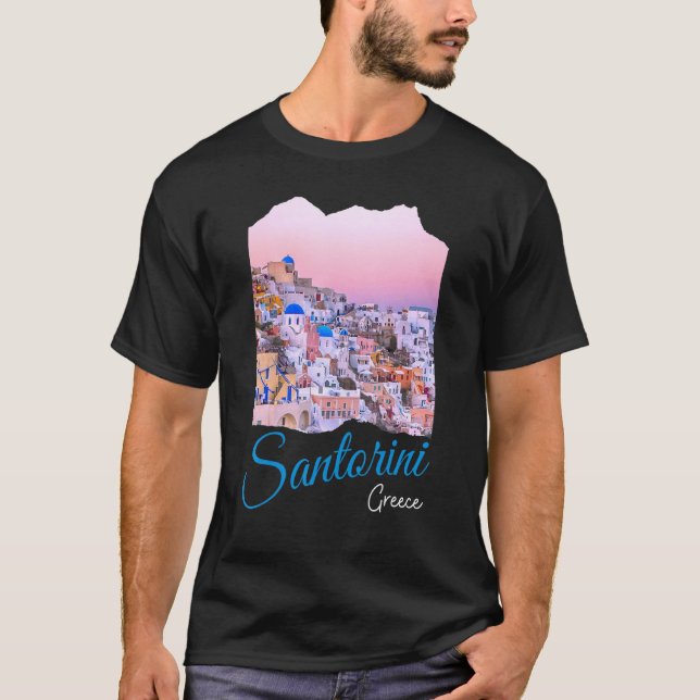 Santorini Souvenir T-Shirt (Front)