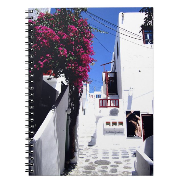Santorini street notebook (Front)