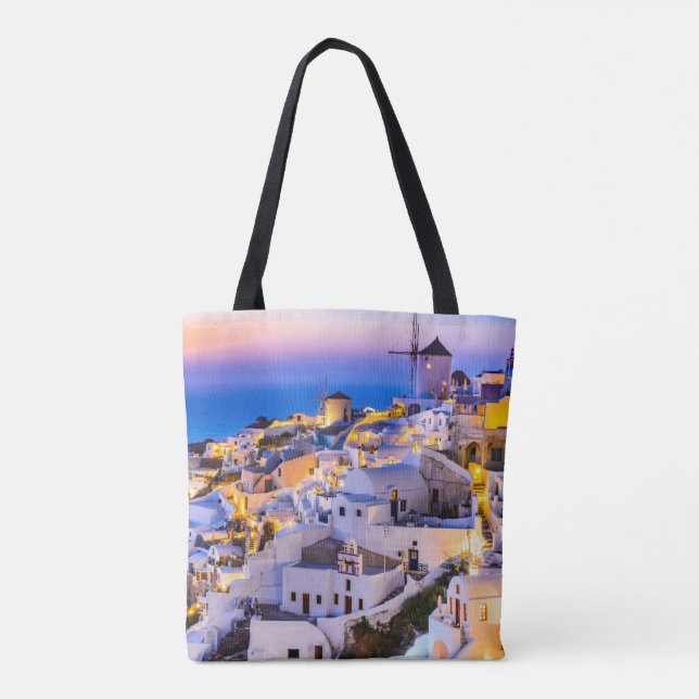 Santorini Tote Bag (Back)