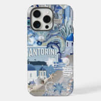 Santorini Travel Greece Coastal Blue Collage