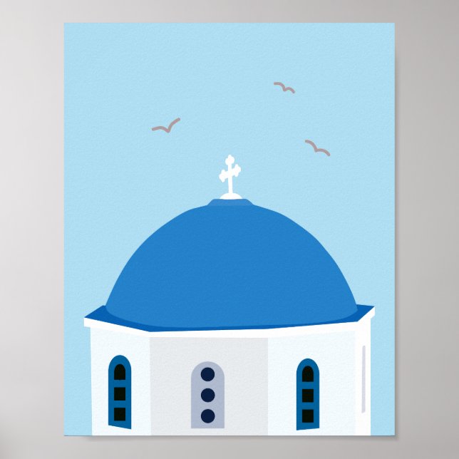 Santorini Travel Greece Poster (Front)