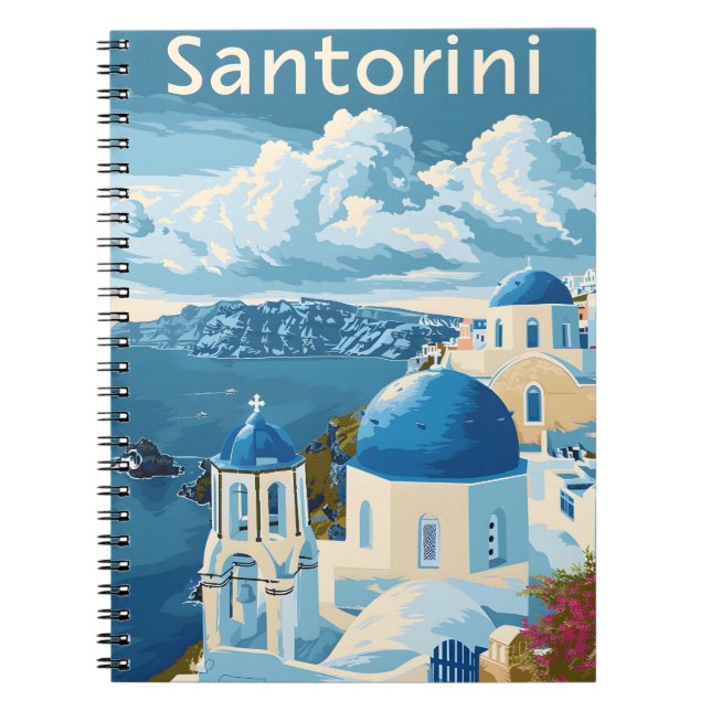 Santorini Travel Notebook (Front)