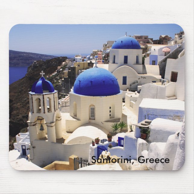 Santorini view mouse mat (Front)