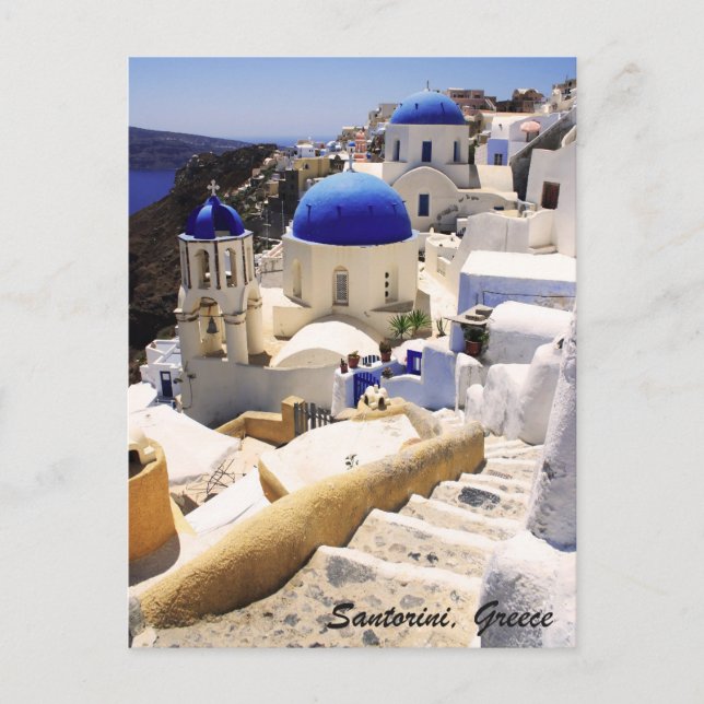 Santorini view postcard (Front)