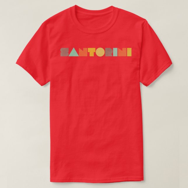 Santorini Vintage T-Shirt (Design Front)