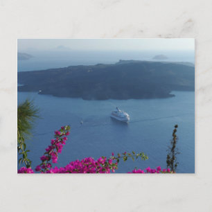 Santorini Waters Postcard