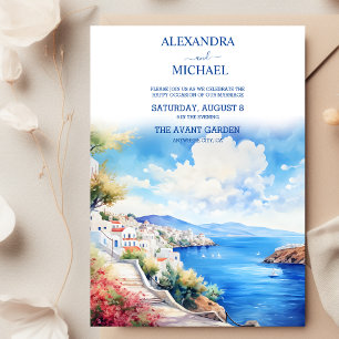 Santorini Wedding Invitation