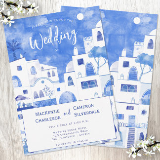 Santorini Wedding Invitation