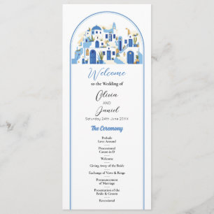 Santorini Wedding Menu Ceremony Details Greece