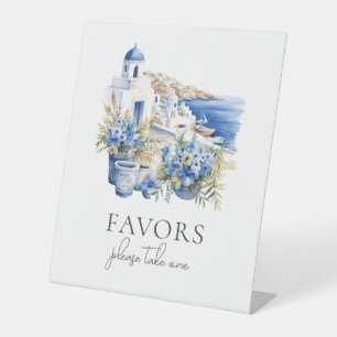Santorini Wedding Table Sign