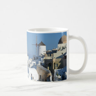 Santorini Windmills Mug