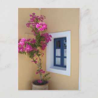 Santorini Window Postcard