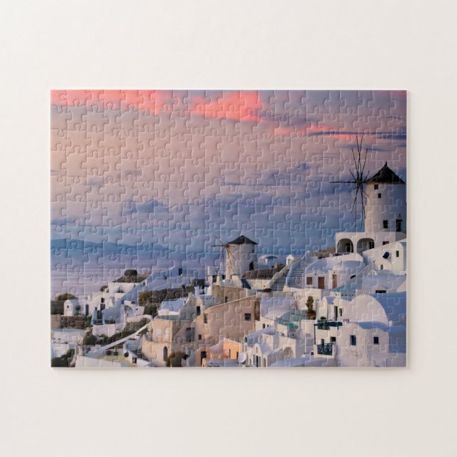 Santorini's coast scenic puzzle (Horizontal)