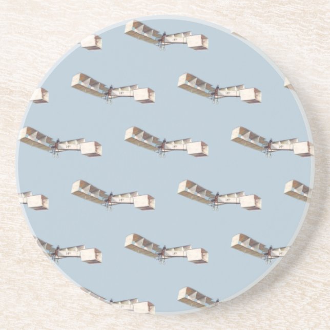 Santos-Dumont 14-Bis Aeroplane Coaster (Front)