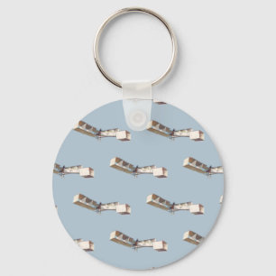 Santos-Dumont 14-Bis Aeroplane Key Ring