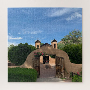 Santuario de Chimayo church photograph catholic  Jigsaw Puzzle