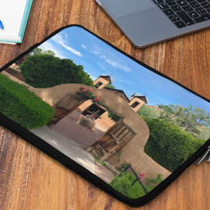 Santuario de Chimayo church photograph catholic Laptop Sleeve