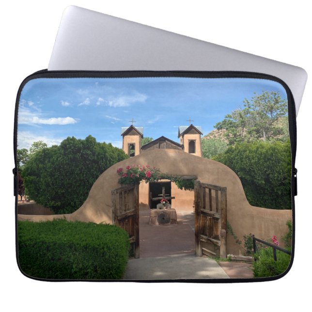 Santuario de Chimayo church photograph catholic  Laptop Sleeve (Front)