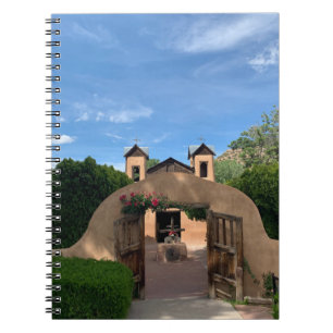 Santuario de Chimayo church photograph catholic  Notebook