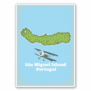 São Miguel Island Portugal map