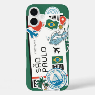 São Paulo Adventure Passport Stamp Phone Case
