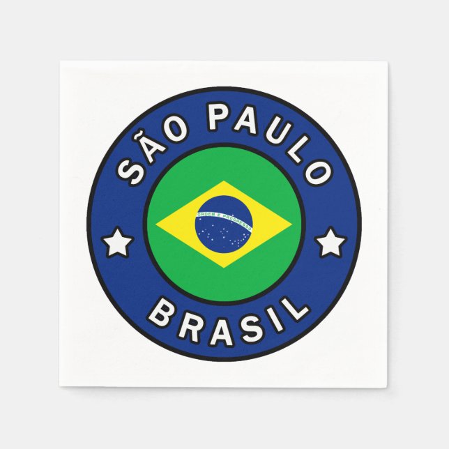 São Paulo Brasil Napkin (Front)