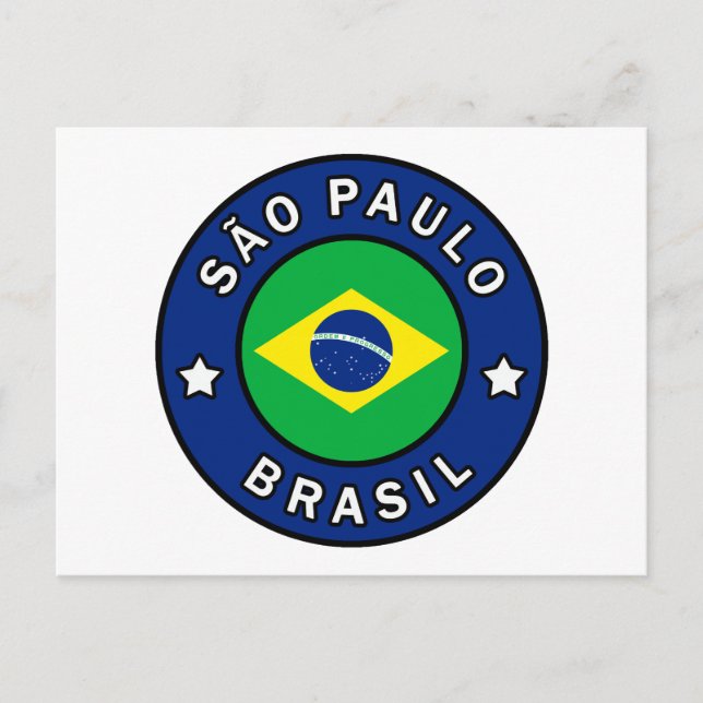 São Paulo Brasil Postcard (Front)