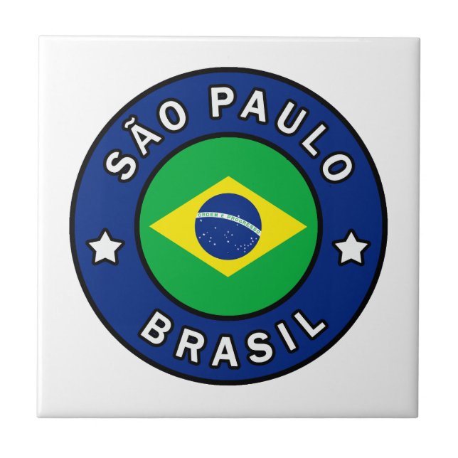 São Paulo Brasil Tile (Front)