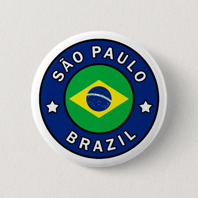 São Paulo Brazil 6 Cm Round Badge (Front)
