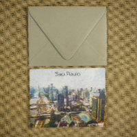 Sao Paulo Brazil Cityscape Painting