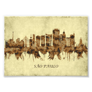 Sao Paulo Brazil Cityscape Photo Print