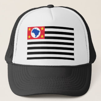 São Paulo, Brazil Flag Trucker Hat