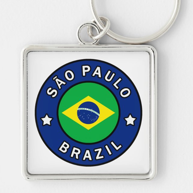 São Paulo Brazil Key Ring (Front)