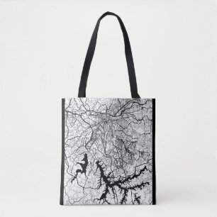 São Paulo Brazil Map Tote Bag