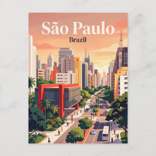 São Paulo, Brazil Postcard