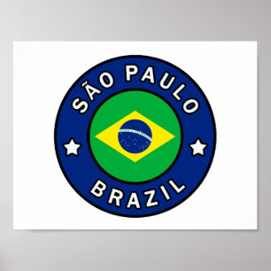 São Paulo Brazil Poster